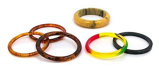 A Group of Assorted Bakelite Bangles,