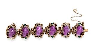 A Purple Stone Bracelet,