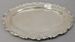 Gorham sterling silver tray marked A1487, 18 t oz. lg. 14 1/4", wd. 10 1/2"