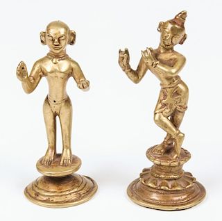 Fine Krishna/Radha Statues, Ca. 1800