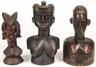 3 African Kwere Carvings