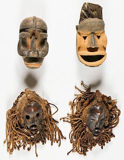 4 African Dan Kran Masks