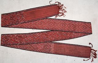 Antique Central Asian Tent Band: 49'8'' x 1'9'' (1514 x 53 cm)