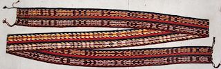 Antique Central Asian Tent Band: 41'7'' x 1'2'' (1267 x 36 cm)