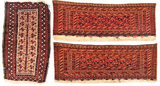 3 Antique Beluch and Turkmen Rugs