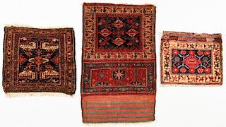 3 Semi-Antique West Persian Bagface Rugs