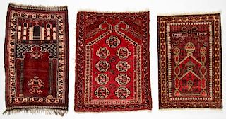 3 Semi-Antique Beluch Rugs, Afghanistan