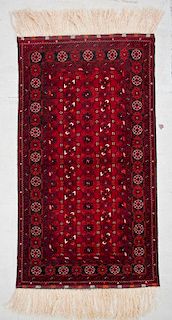 Vintage Afghan Rug: 3'6'' x 6'4'' (107 x 193 cm)