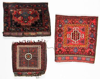 3 Vintage Afghan Rugs/Bagfaces