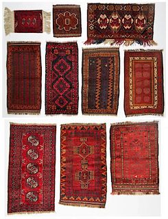 10 Semi-Antique & Vintage Central Asian Rugs
