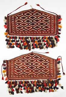 2 Semi-Antique Turkmen Asmalyk Rugs