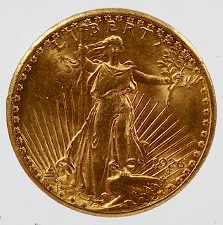 U.S. $20 GOLD COIN 1926 SAINT-GAUDENS LIBERTY