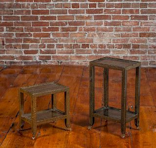 Two Karl Springer Occasional Tables, 1986