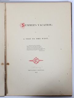 RICHARD P. JOY BOOK 1872 SIGNED & DATED 1922