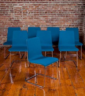 Eight Crate & Barrel Dining Chairs