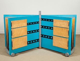 Post Modern Two-Part Chest of Drawers, c. 1980
