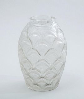Lalique Molded Glass Vase