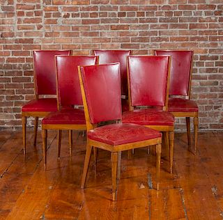 Set of Six French Chairs, 1940's