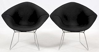 HARRY BERTOIA FOR KNOLL DIAMOND CHAIRS MID 20TH C.