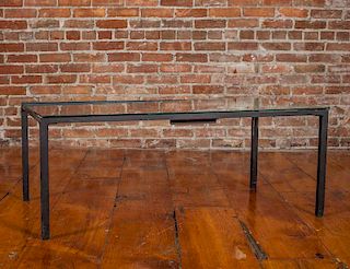 Two Cast-Iron Architectural Elements, Mounted as a Coffee Table