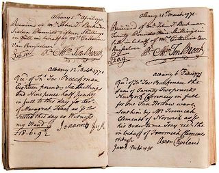 Revolutionary War Account Book with Several Notable Signatures 