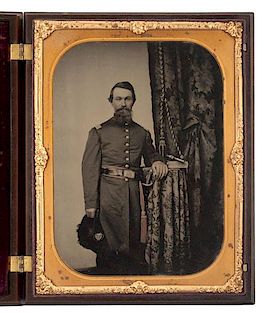 Captain John Wilson, 8th Kentucky Infantry, Archive Including Whole Plate Ambrotype 