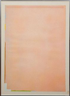 Jules Olitski (1922-2007): Untitled (Pink)