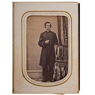 Civil War CDV Album Featuring Members of Eastman's College Band, 1864 