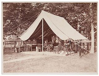 Photograph of Alexander S. Webb, CMOH Gettysburg, in his Tent 