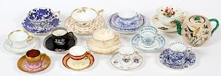 COLLECTION OF CUPS & SAUCERS MOSTLY ENGLISH