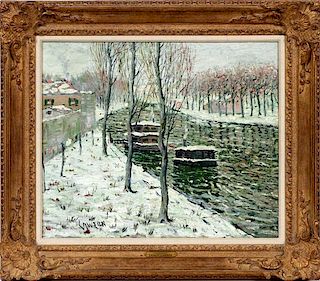 ERNEST LAWSON OIL ON CANVAS
