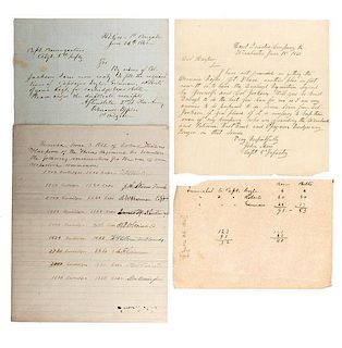Documents Regarding Preparations for the Battle of Manassas, including A.S. Pendleton ALS 