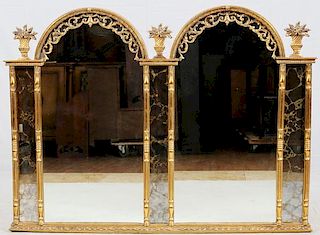 TWO SECTION WALL MIRROR