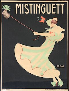 GEORGES KUGELMANN BENDA COLOR POSTER EARLY 20TH C.