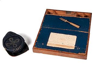 CSS Virginia Relic, Salvaged Wood Made into a Lap Desk by "Colored Carpenters" 
