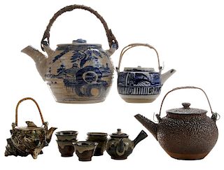 Four Teapots and a Small [Sencha] Tea