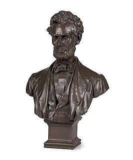 Abraham Lincoln Bust After George E. Bissell, Recast