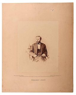 Ulysses S. Grant Albumen Photograph by Mathew Brady, 1868 