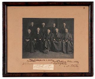 US Supreme Court, 1904, Autographed Photograph 