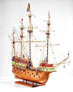 Model of the "Henry Grace a Dieu," 16th Century English "Great Ship" 