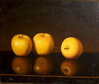Al Jackson (American 1940-2001) Still Life with Apples 16 x 20" signed lower right o/c