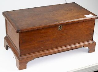 Chippendale walnut blanket chest. 24"w x 12"h x 13"d. Early 19th c.
