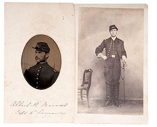 Captain Albert P. Morrow, 6th Pennsylvania Cavalry and 7th US Cavalry, CDV and Tintype 