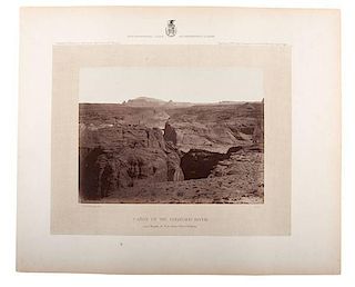 Timothy O'Sullivan, Wheeler Expedition Photograph, "Canon of the Colorado River" 