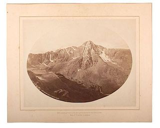 W.H. Jackson Albumen Photograph, "Mountain of the Holy Cross" 
