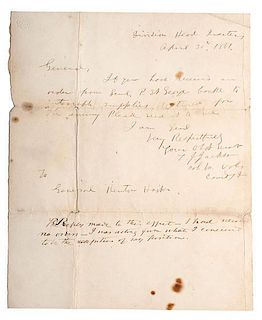 Thomas "Stonewall" Jackson Early Civil War-Dated ALS, April 30, 1861 