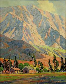 OLSON, George W. Oil on Canvas. California