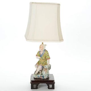 Figural Chinese Lamp 