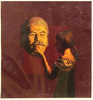 KOMAR & MELAMID. Silkscreen "Judith and Stalin"
