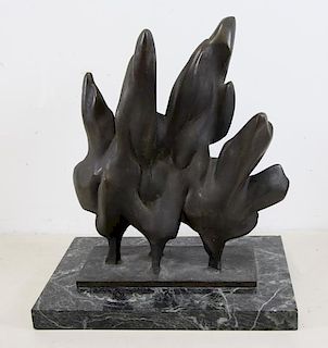 DARRIAU, Jean Paul. Bronze "Stone Cypress".